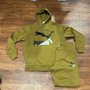 Puma sweat suit.